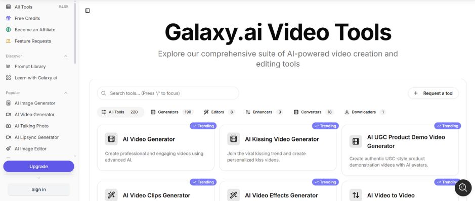 galaxy ai video generator