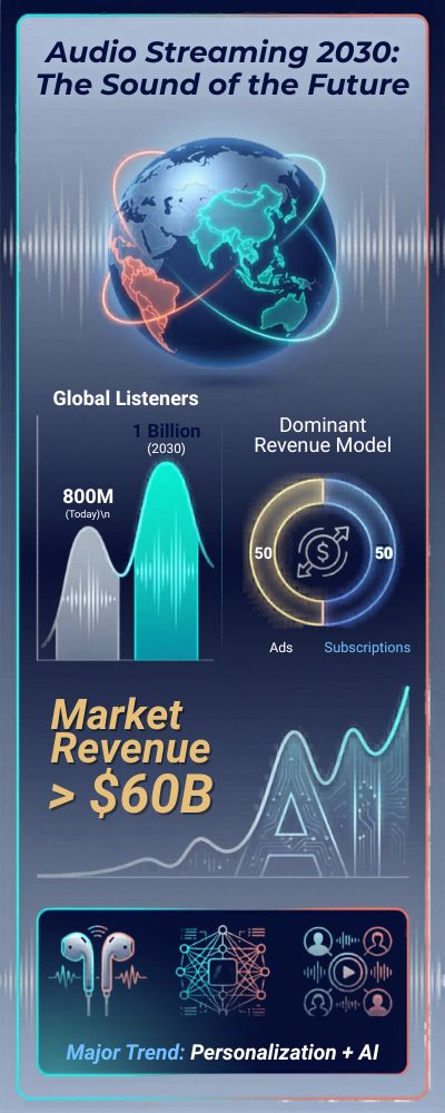 Audio Streaming Future 2030 Visualization