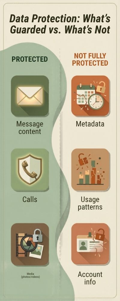 Infographic Depicting Data Types with Nature Tones