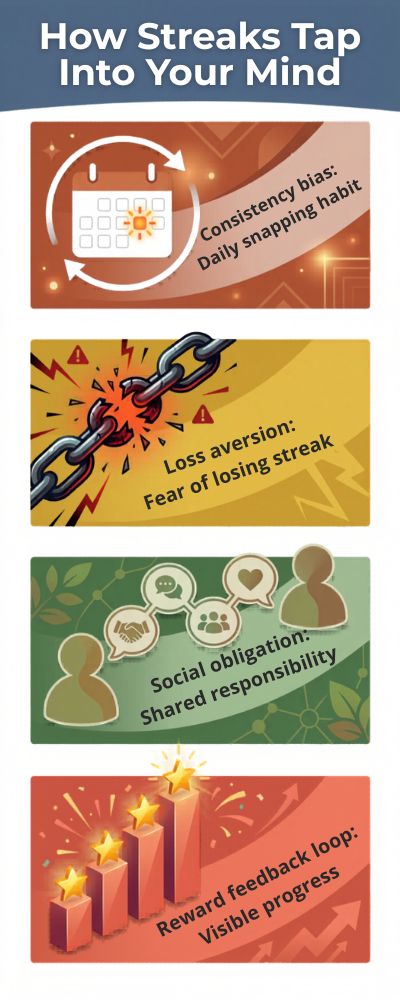 Infographic on Streaks and Psychological Triggers