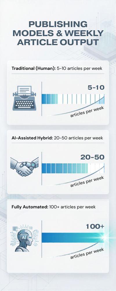 Infographic on Publishing Models and Article Output